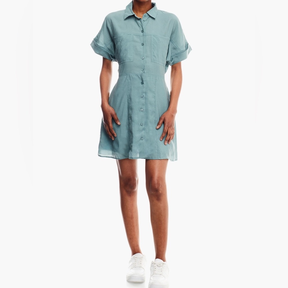 Forever 21 Flowy Teal Dress